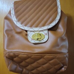 Steve Madden Tan Quilted Backpack